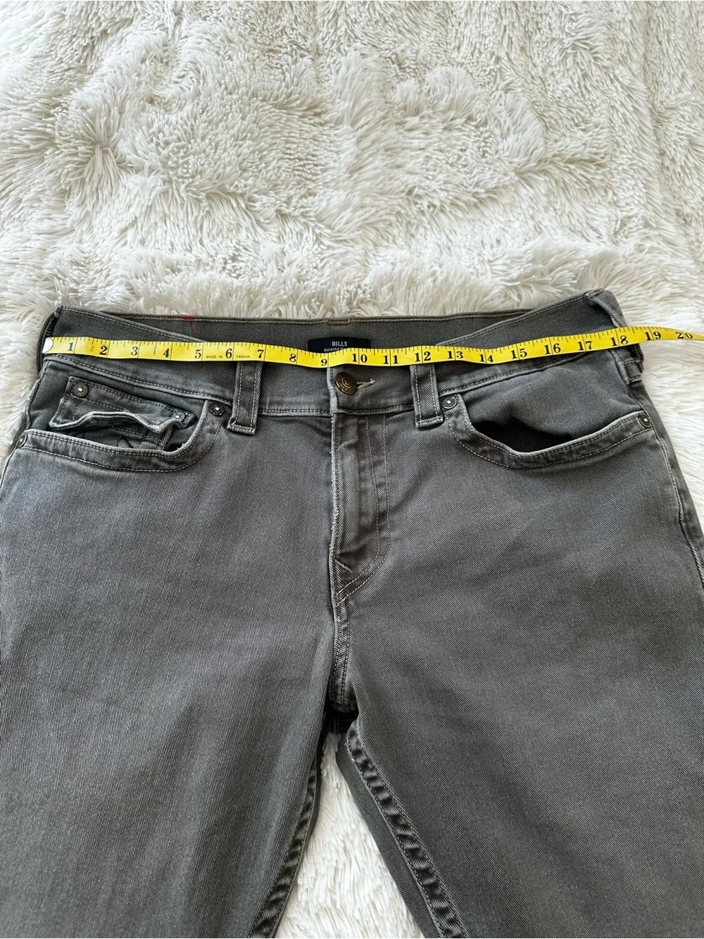 True Religion Billy Relaxed Bootcut Jeans Gray Wash Size 34 Men’s